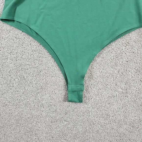 A New Day Womens Bodysuit XL Green V Neck Sleeveless Undershirt Stretch New - Picture 7 of 12